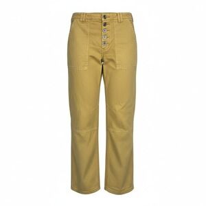 Anthropologie Pants Womens Size 28 The Wanderer Button Fly Straight Leg Yellow